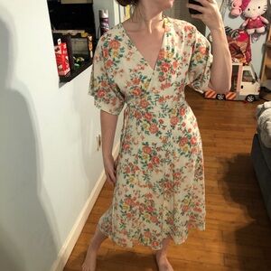 1. State floral midi dress